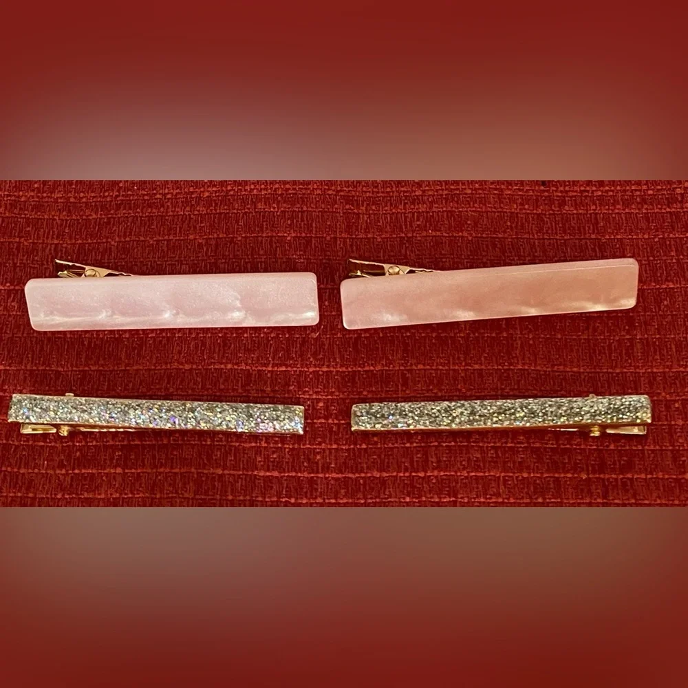 NEW-5 SETS OF ELEGANT MULTICOLOR HAIR BARETTES